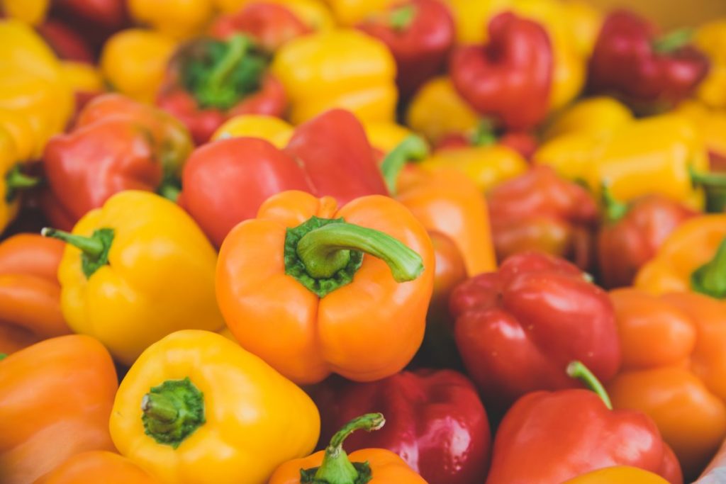 An assortment of bell peppers