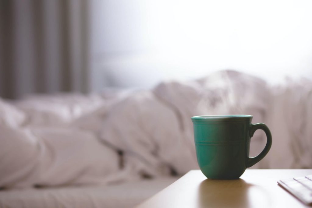 Mug on a bedside table