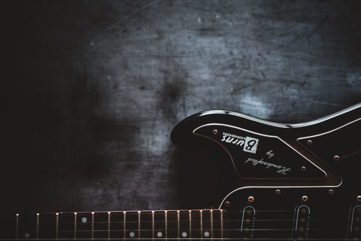 Black guitar