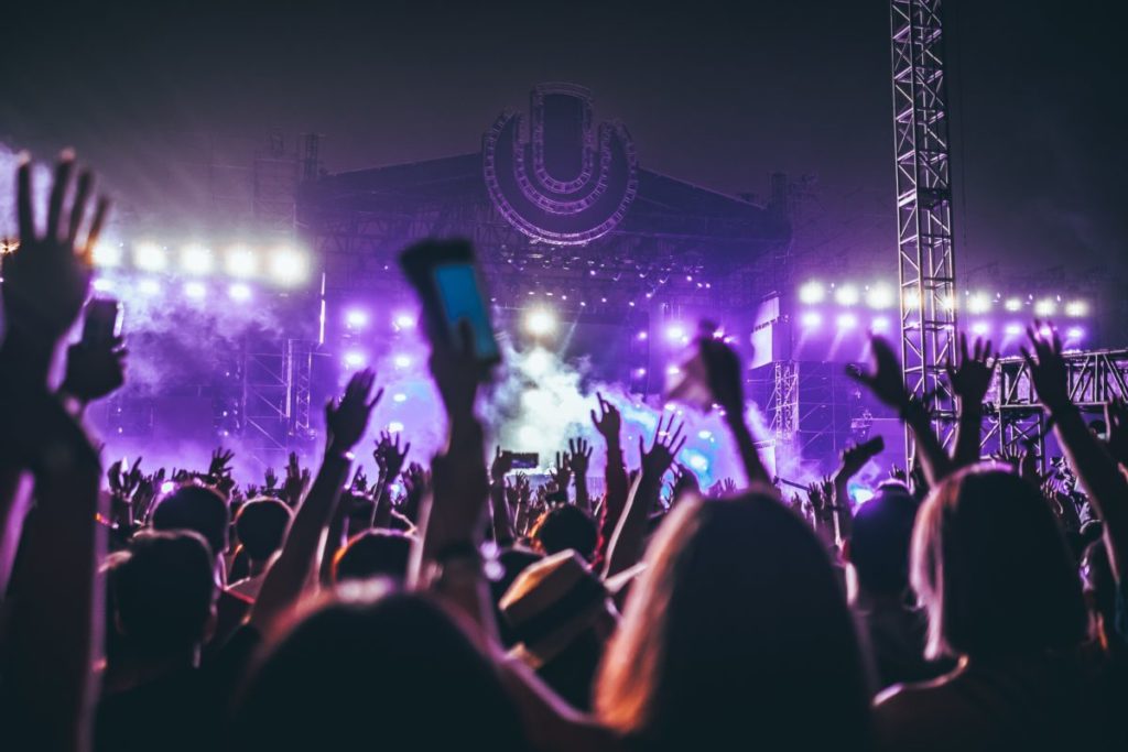 Revellers at a nightclub