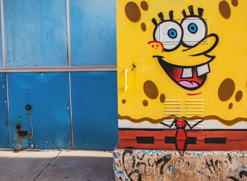 SpongeBob SquarePants street art 